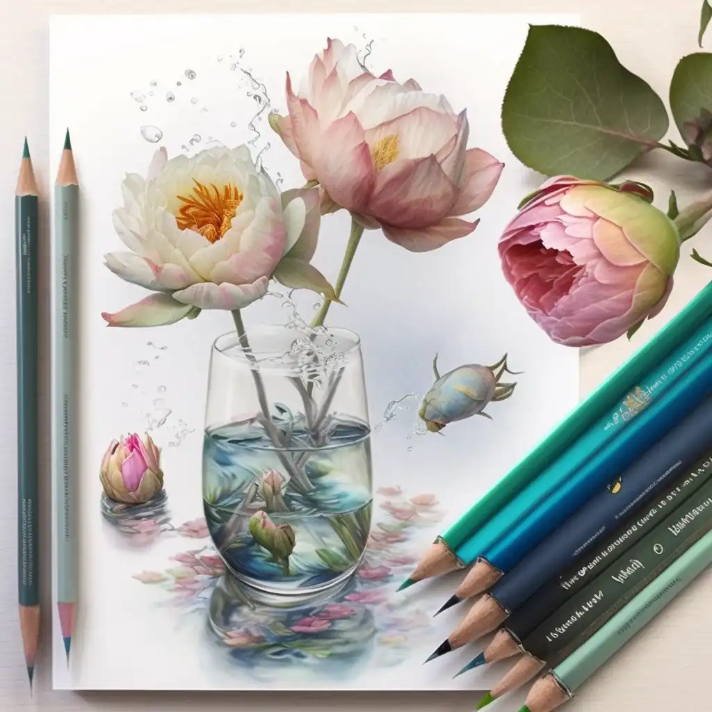 Hoe meng en laag je kleuren met wateroplosbare kleurpotloden