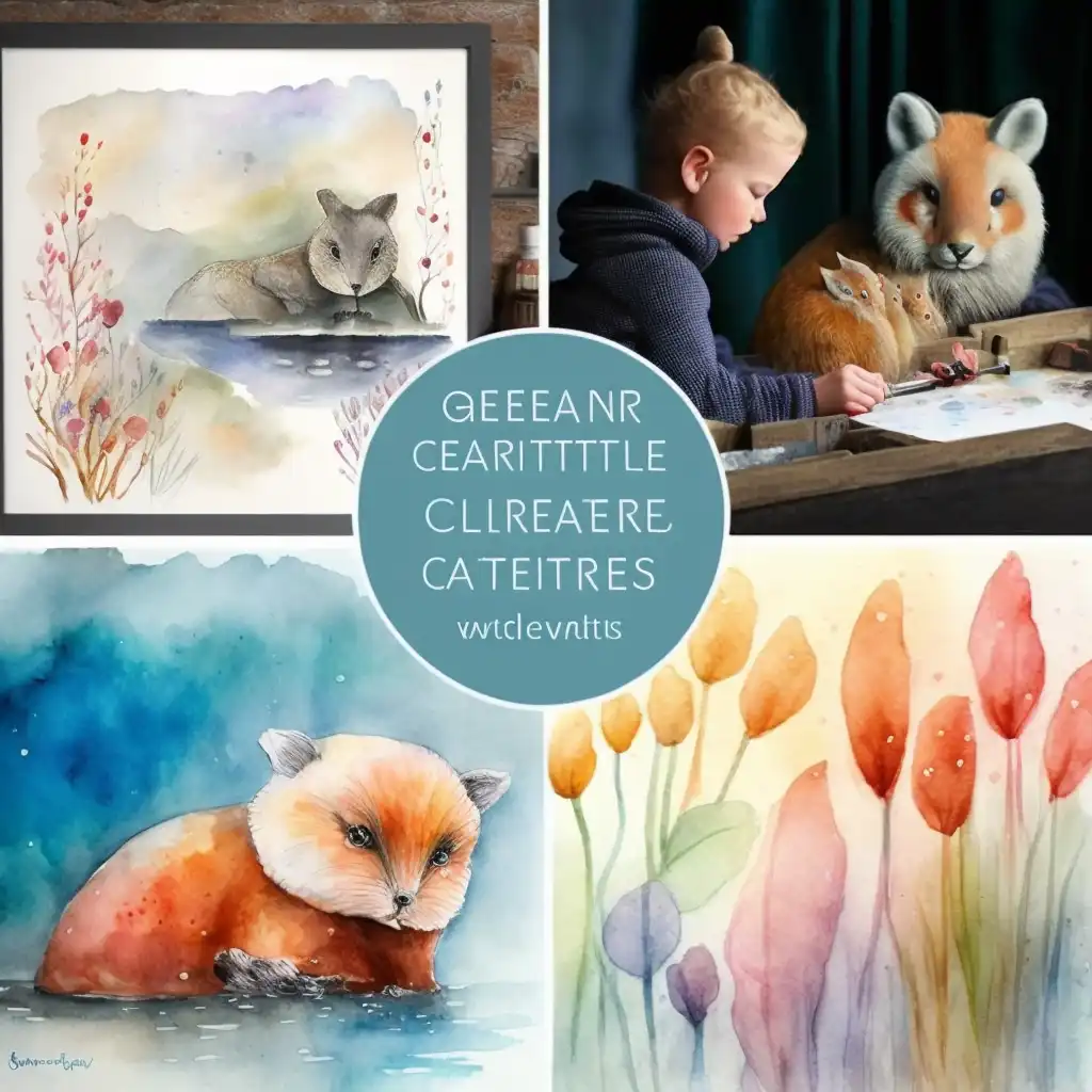 Aquarelpotloden en mixed media: experimenteer met diverse materialen